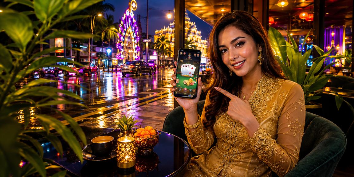 Permainan kad Teen Patti dengan wanita berbaju kebaya di Seremban